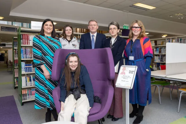 Launch of TUS Athlone Campus Quiet Spaces – Back row L2R, Lisa
