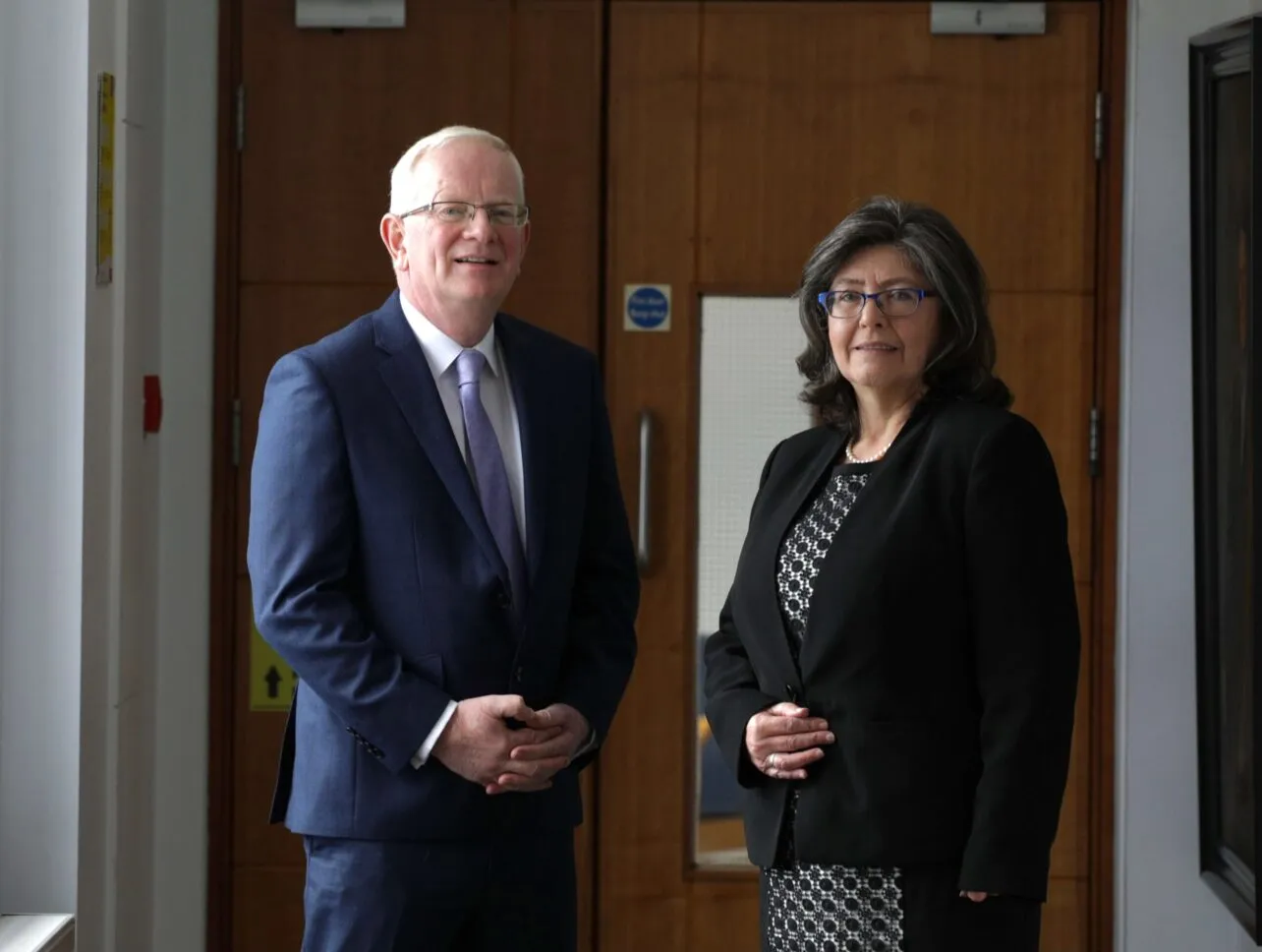 TUS President Professor Vincent Cunnane with TUS GB Chair Josephine Feehily